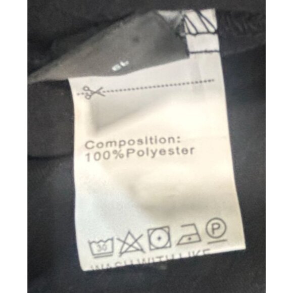 Shein Curve Black Elastic Waist Womens Shorts OXL 100% Polyester - Picture 4 of 8